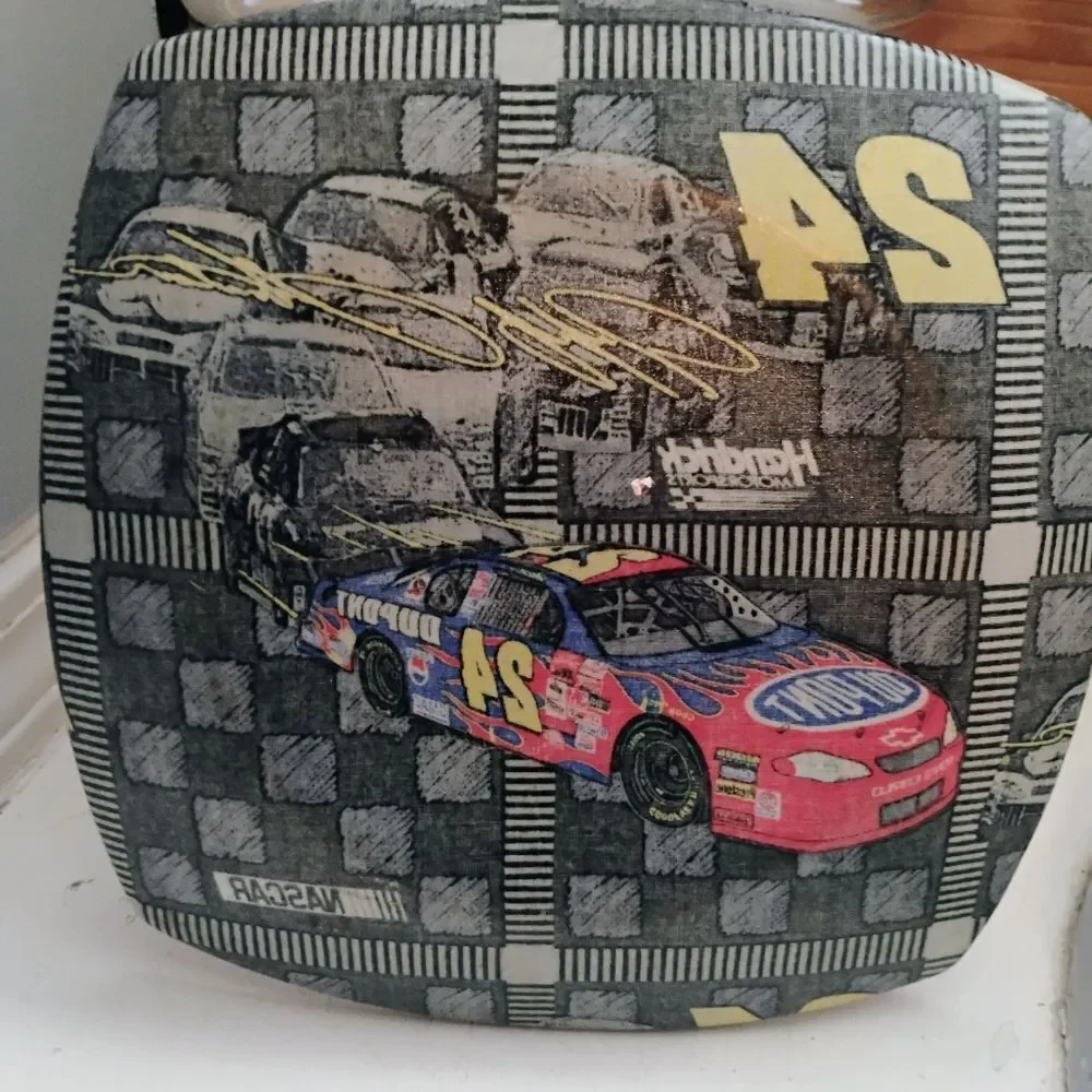 Hendrick Motorsports Nascar Plate - Black, Yellow, Red